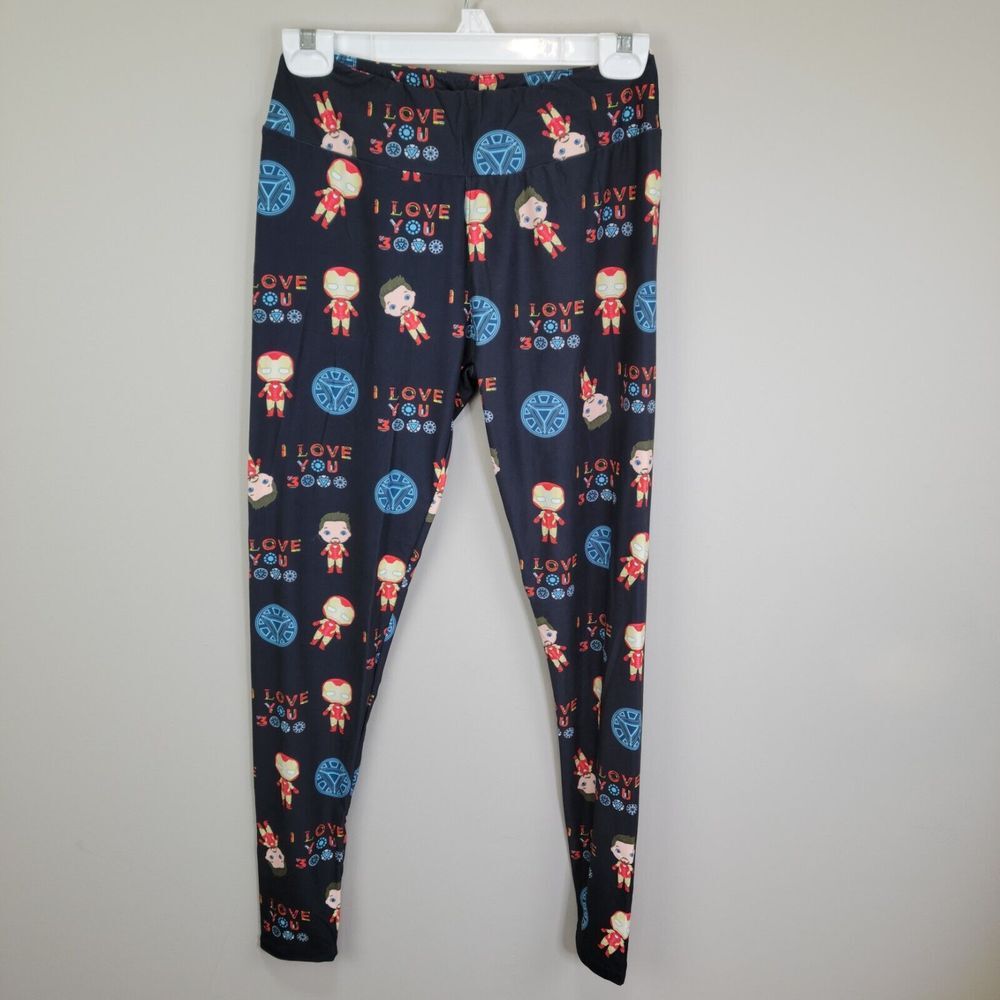 P&S Superhero Polyester Spandex Ankle Leggings One Size Fits‎ All